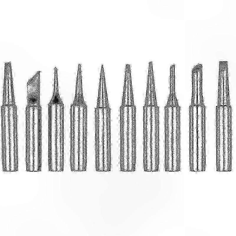 10pcs 900m Soldering Iron Tips Set Compatible with Multiple Models