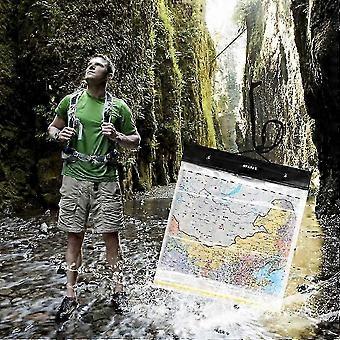 Transparent Waterproof Map Bag for Outdoor Use with Strong Closure