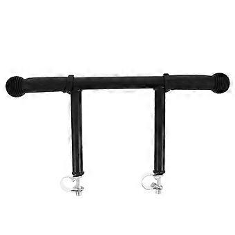 Barre d'extension de poignée de poussette : rallonge de poignée de poussette réglable pour poussettes et landaus, poignée antidérapante, boucle noire de 22 mm