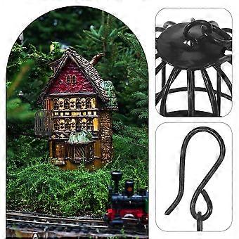Doll House Birdcage Model Small Bird Cage Ornament Vintage Iron Art Bird Cage