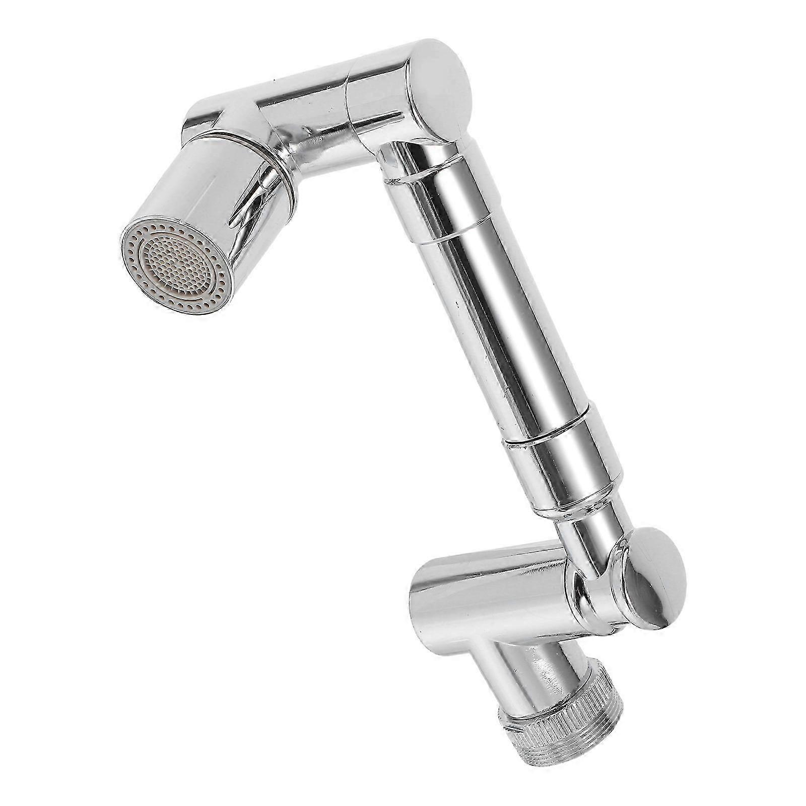 Silver Faucet Extender compatible with Sink with 2 Mode Splash Control