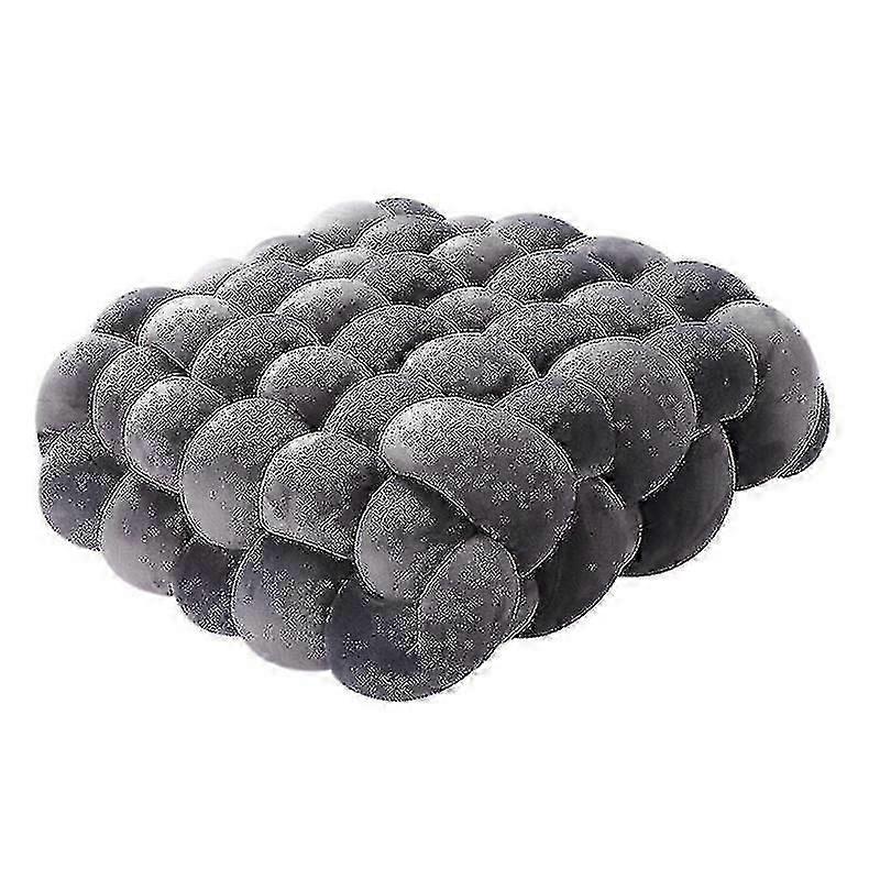 Soft Woven Pattern Square Shap Knot Cushions