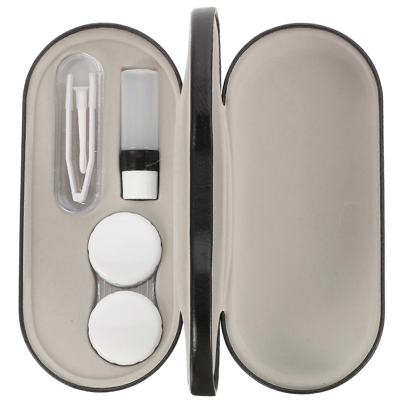 Double Layer Glasses Case for Storage Use 2Sets Portable Hard Shell Organizer