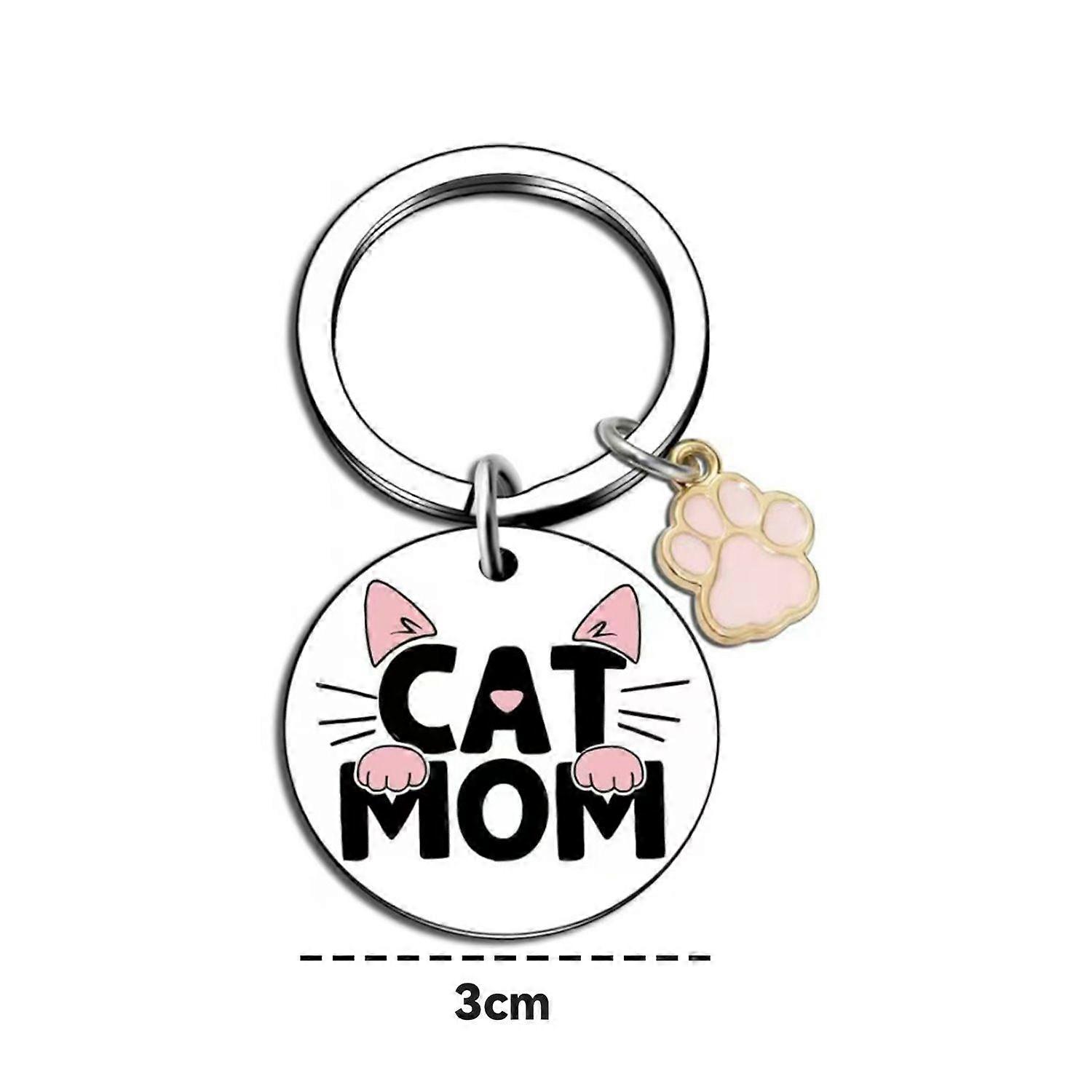 Stainless steel colored keychain