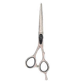 Stainless Steel Hair Cutting Scissors, Ergonomic Portable Hairdressing Scissors, Rose Gold 5.5 Inch for Home and Barber Shop
