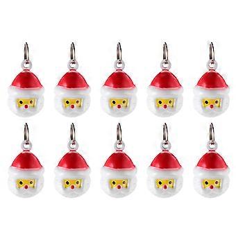 Pet Necklace Santa Claus Bells for Pets 20Pcs Jingle Bell Pendant
