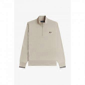 Fred Perry Mens Logo Half Zip Sweatshirt