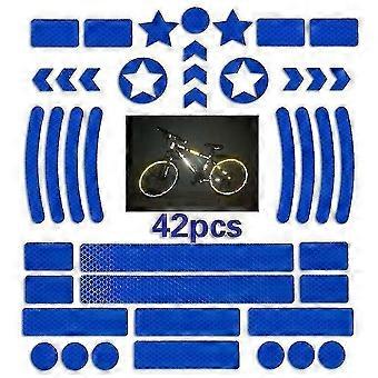42pcs Reflective Stickers, Reflective Decals, Waterproof Adhesive Decals, Bike Reflective Tape