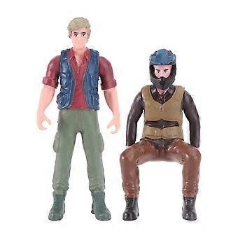 Working Figures 2 Pcs 1 Set PVC Decorative Mold Decorations Child's Playtime 3.6×1.6×0.7in Educational Toys