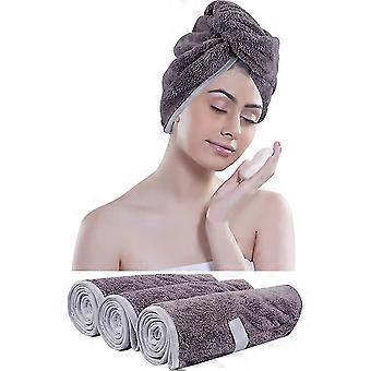 Toalla de turbante de microfibra para Heilwiy Toalla de cabeza absorbente de cabello grande súper suave para Heilwiy Woman Gift