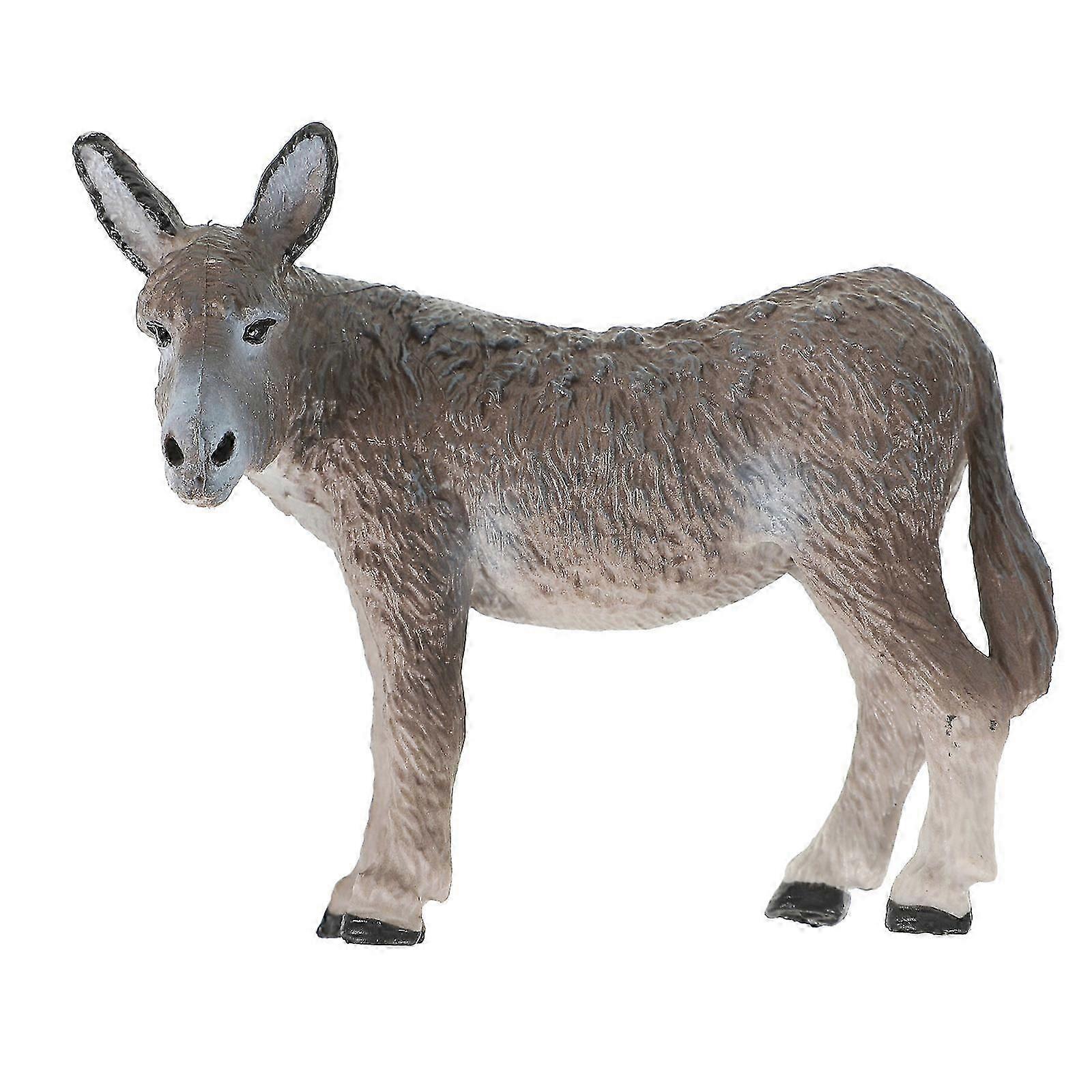 Donkey Models Plastic Donkey Figurine for Decor