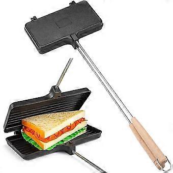 Campfire Sandwich Maker Double Pie Iron Cooker with Detachable Handles and NonStick Surface 26-27