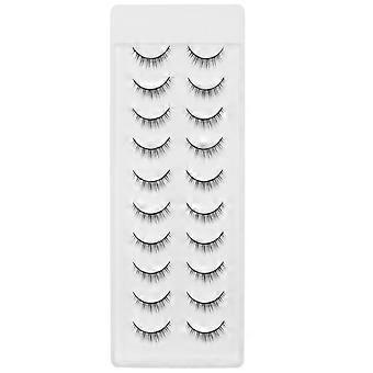 10 Pairs False Eyelashes Makeup Eyelashes Fluffy Eyelashes Extensions for Women Girls