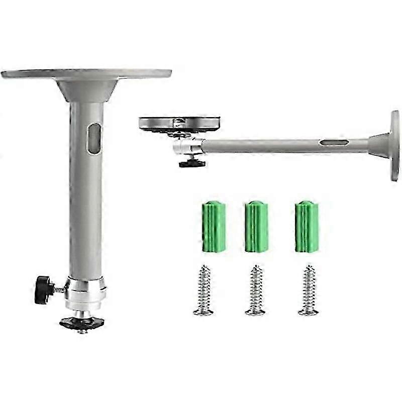 1PCS Projector Ceiling Mount Adjustable Projector Ceiling Wall Bracket Universal Aluminum Ceiling Mount (Silver)