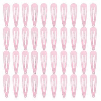 40Er Pack Schwarz 2 Zoll Barrettes Frauen Metall Snap Haarspangen Zubehör