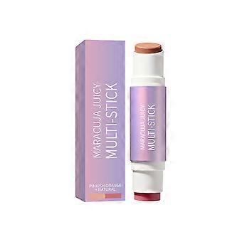 2pcs Dual-ended Blush Contour Stick (Pink Orange + Natural Color)