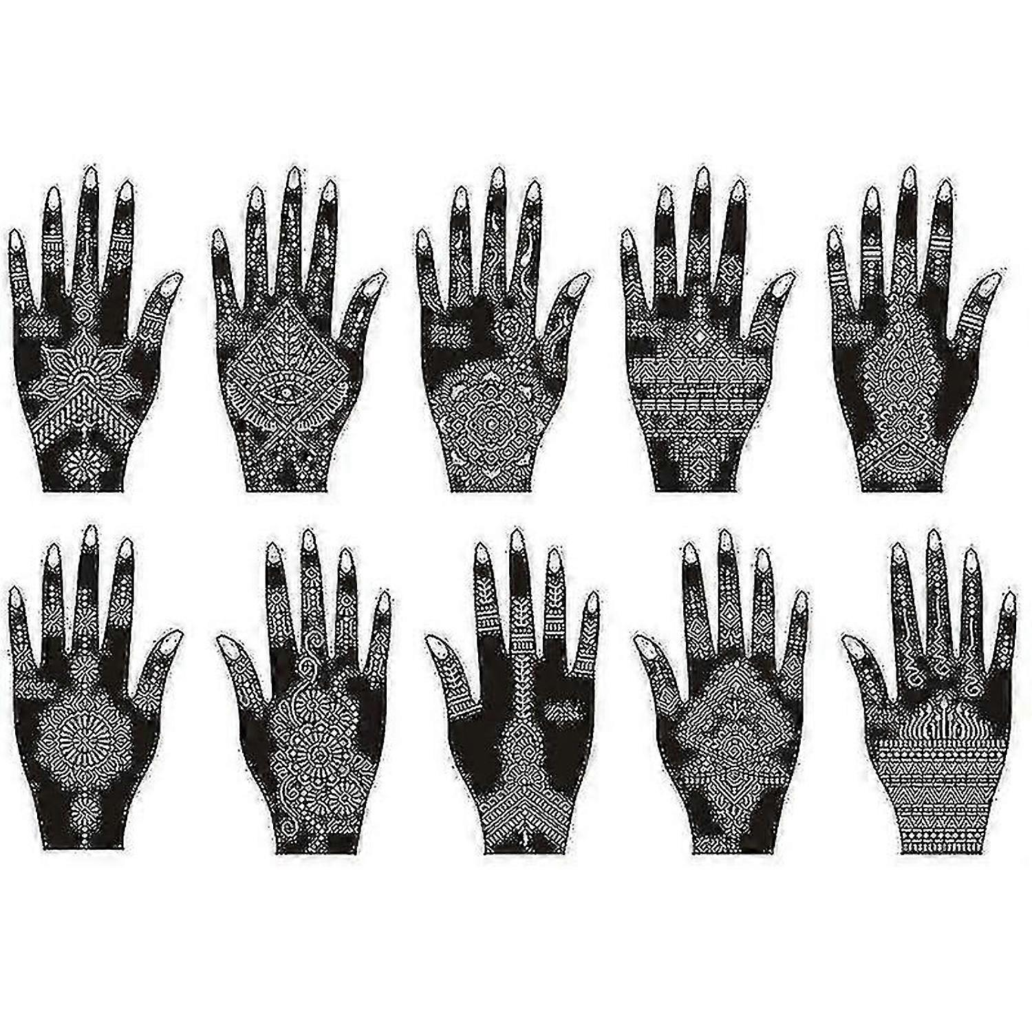 Henna Tattoo Stencil Kit(random Style)_a_hf