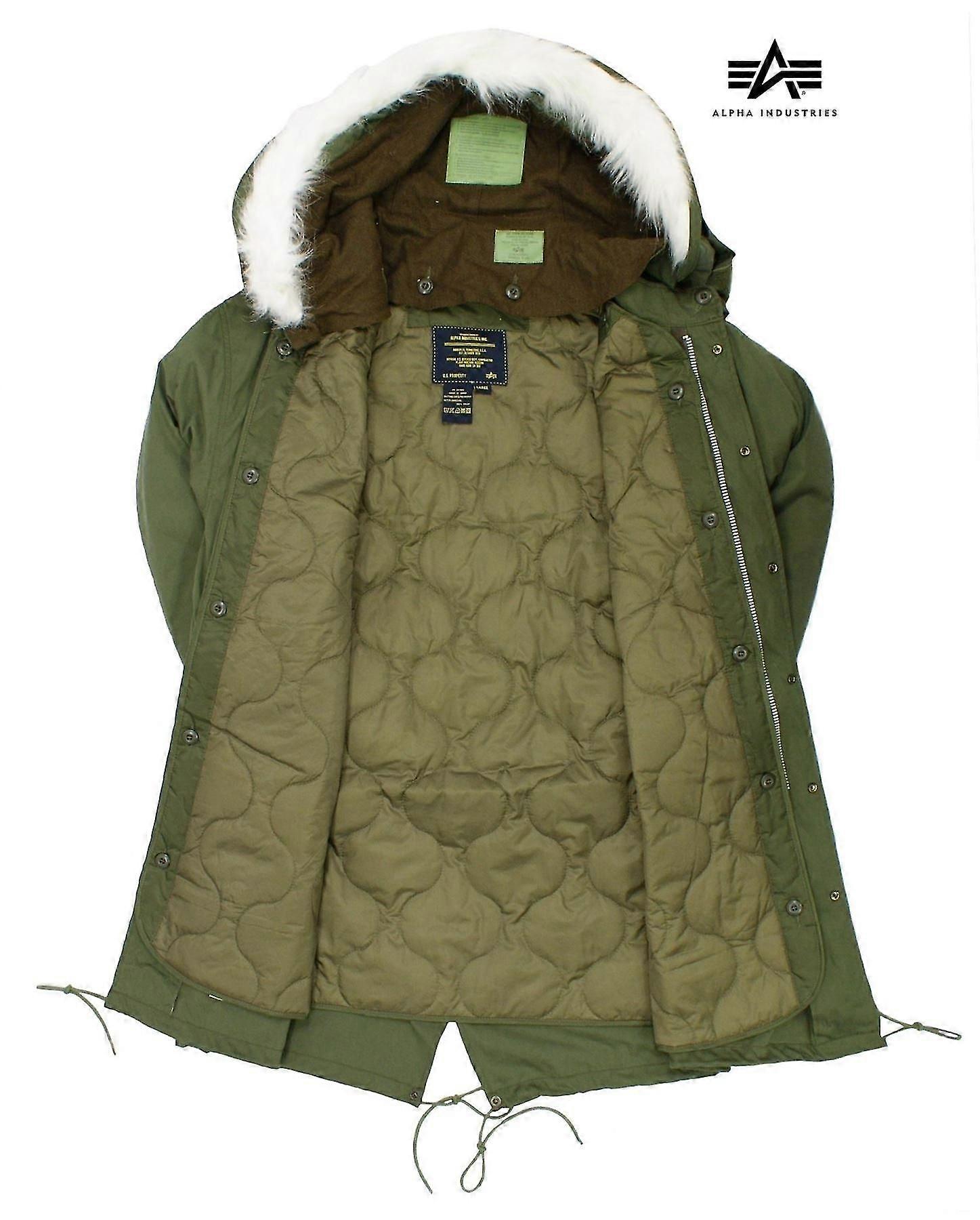 New Alpha M65 Fishtail Parka Lining & Hood