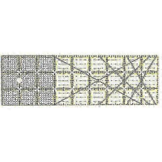Ergonomic Patchwork Ruler High Accuracy Clear Scale for Tailor Quilting Line Drawing