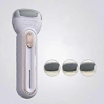 Electric Callus Remover, Rechargeable Foot Care Electric, Electronic Foot Care Callus Removal, Foot Care Device Pedicure with 3 Replacement Rollers