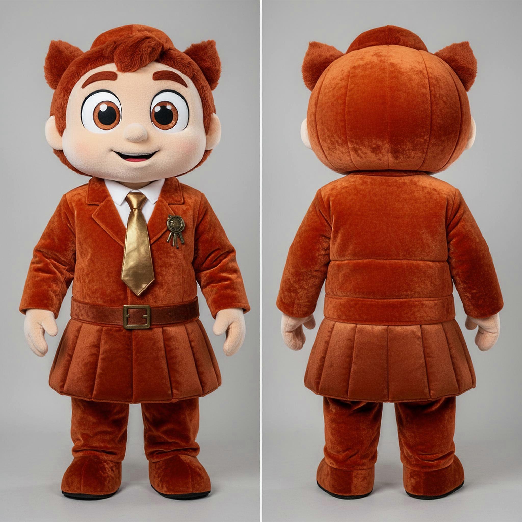MASTICOT Rust Orange Padded Soldier Mascot