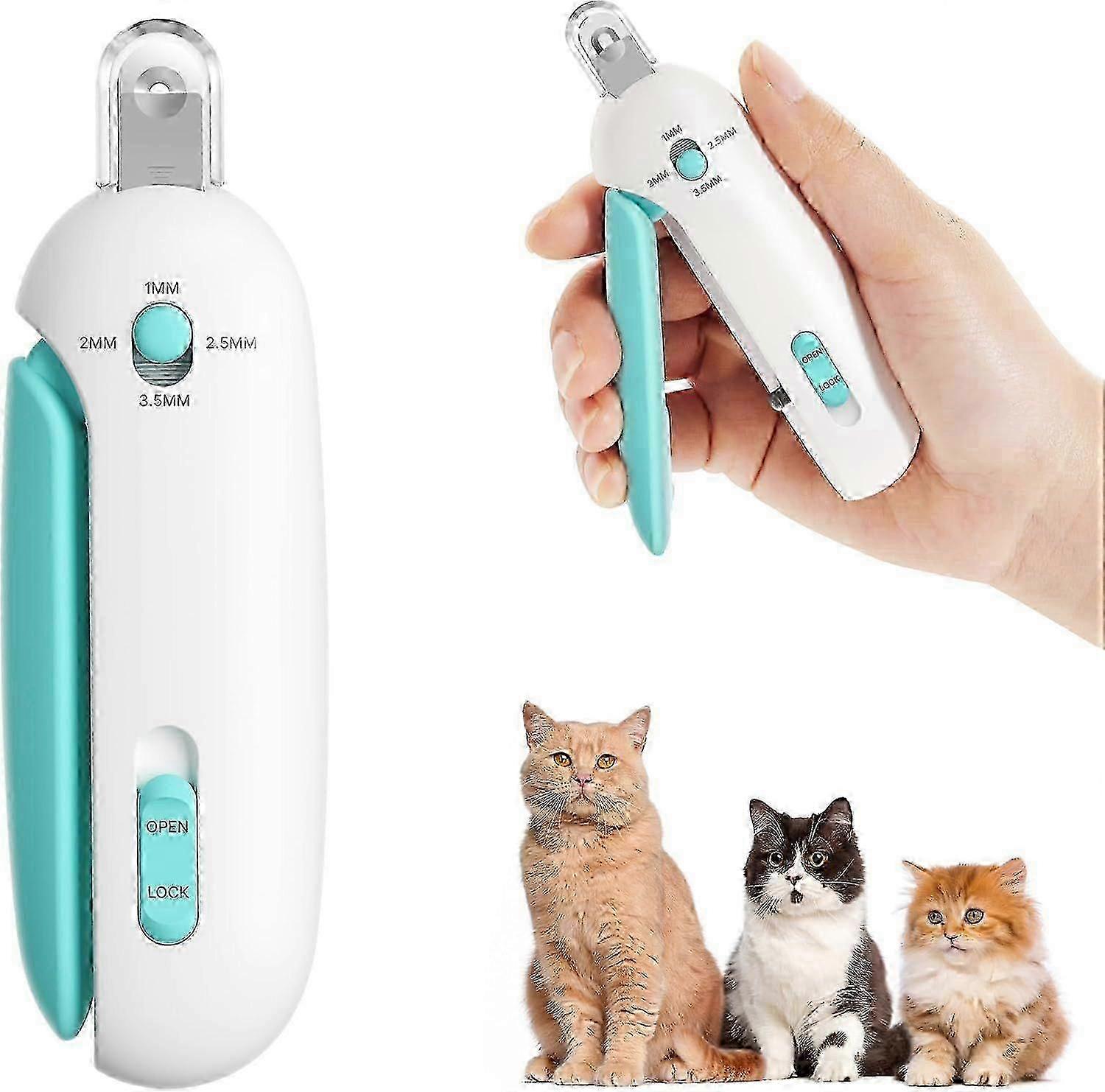 3-Size Adjustable Cat Nail Clipper With File