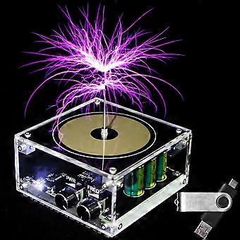 Solid State Music Coil with MusicSynced Lightning Effects, 10cm Desktop Wireless Power Model