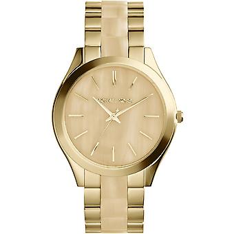 Mkors slim runway Quartz Analog Women's Watch with MK4285 Plastic Bracelet