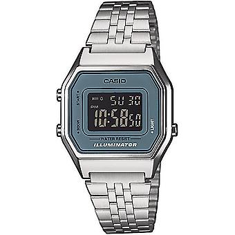Casio Digitaluhr für Unisex DigitalQuarz mit Edelstahlarmband LA680WEA-2BEF