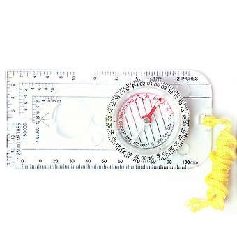 Compass Navigation Map Ruler Reading Scouting Scale Outdoor Orienteering Gear for Hunting Survival Travel Backpacking