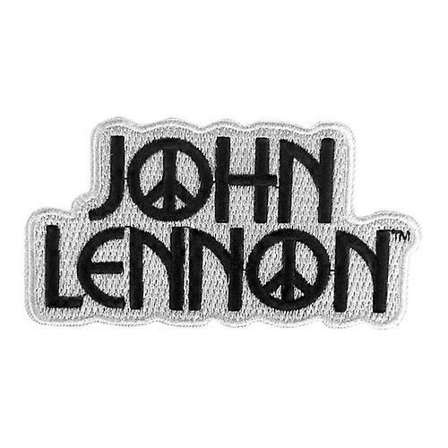 John Lennon Logo Woven Peace Iron On Patch