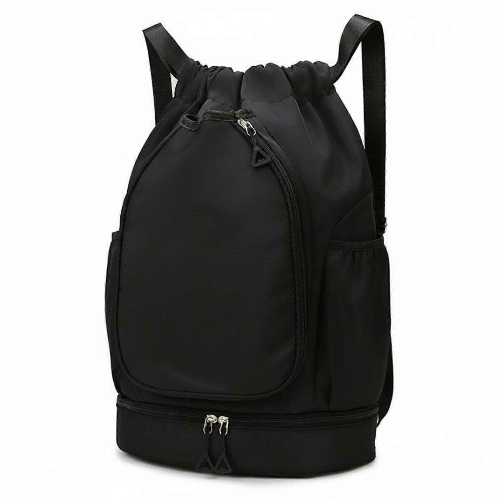 Badminton Racket Backpack Large Capacity Drawstring Sports Backpack Adjustable