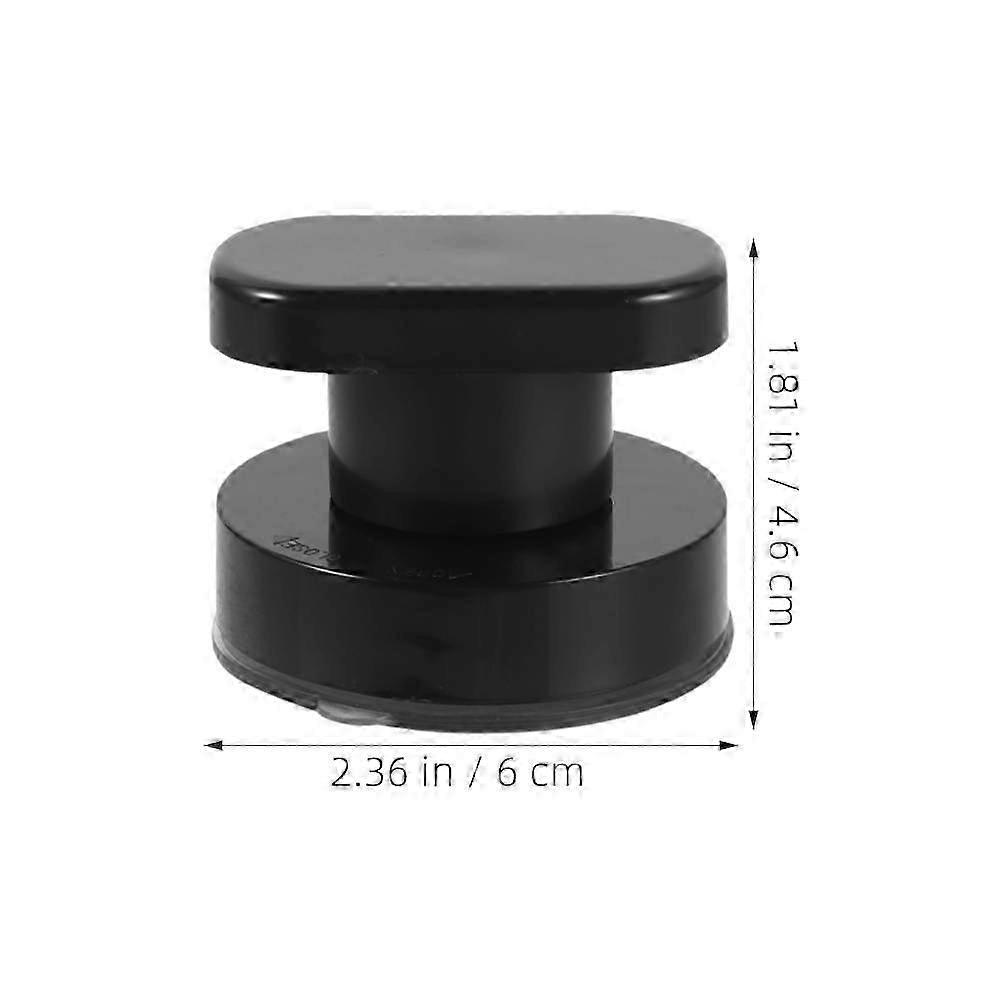 Powerful Suction Cup Bathroom Handle compatible with Safety 2Pcs Black Plastic Armrest