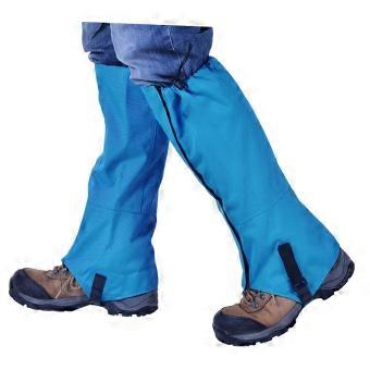 Waterproof Hiking Gaiters for Men and Women, Adjustable Breathable Outdoor Leg Gaiters for Boots, Blue