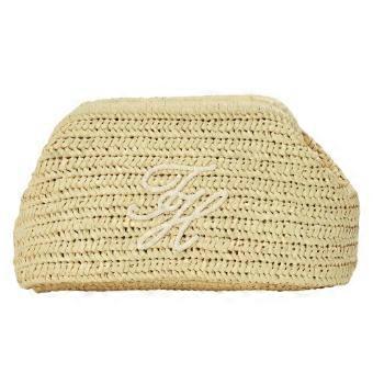 Tommy Hilfiger Raffia Clutch Bag