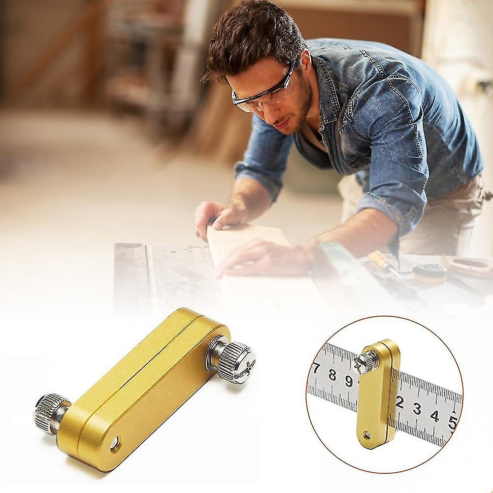 Pxcl Ruler Positioning Block, Woodworking Parallel Line Ruler, Marker Locator Ruler, For Fixed Block Positioning Scraper