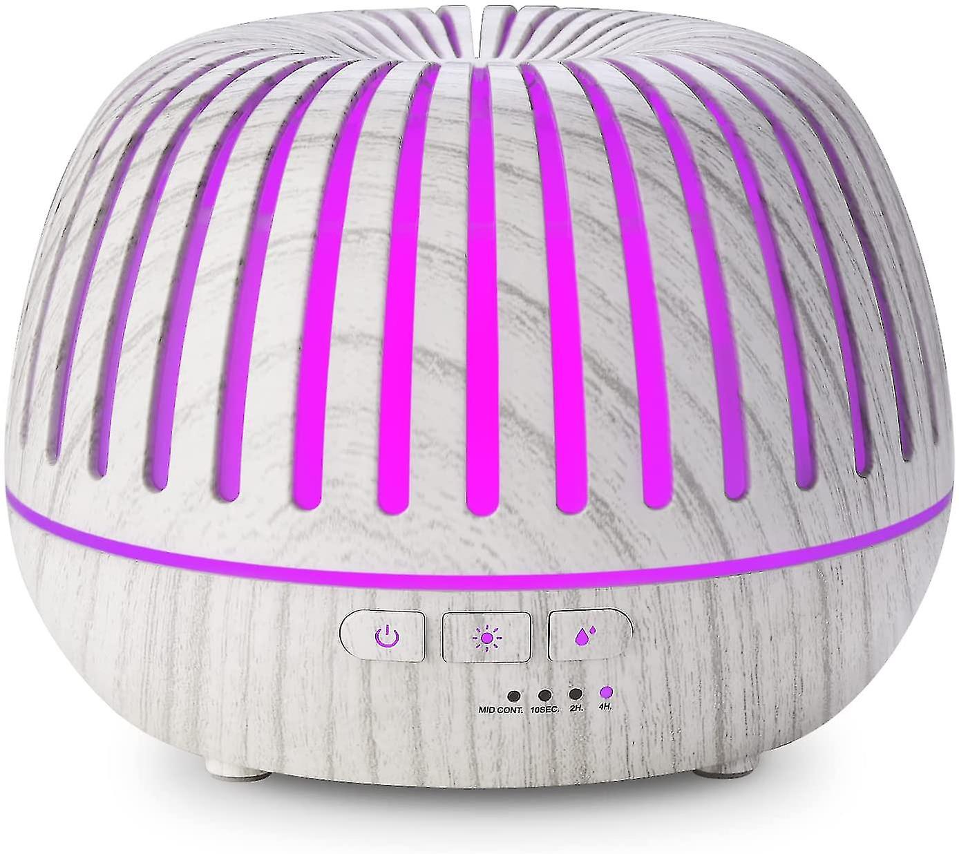 Aroma Diffuser, 500 Ml Humidifier, Ultrasonic Nebulizer, Room Humidifier, Electric Aroma Lamp, Oils Diffuser With 7 Colors Led, Waterless Automatic Sw