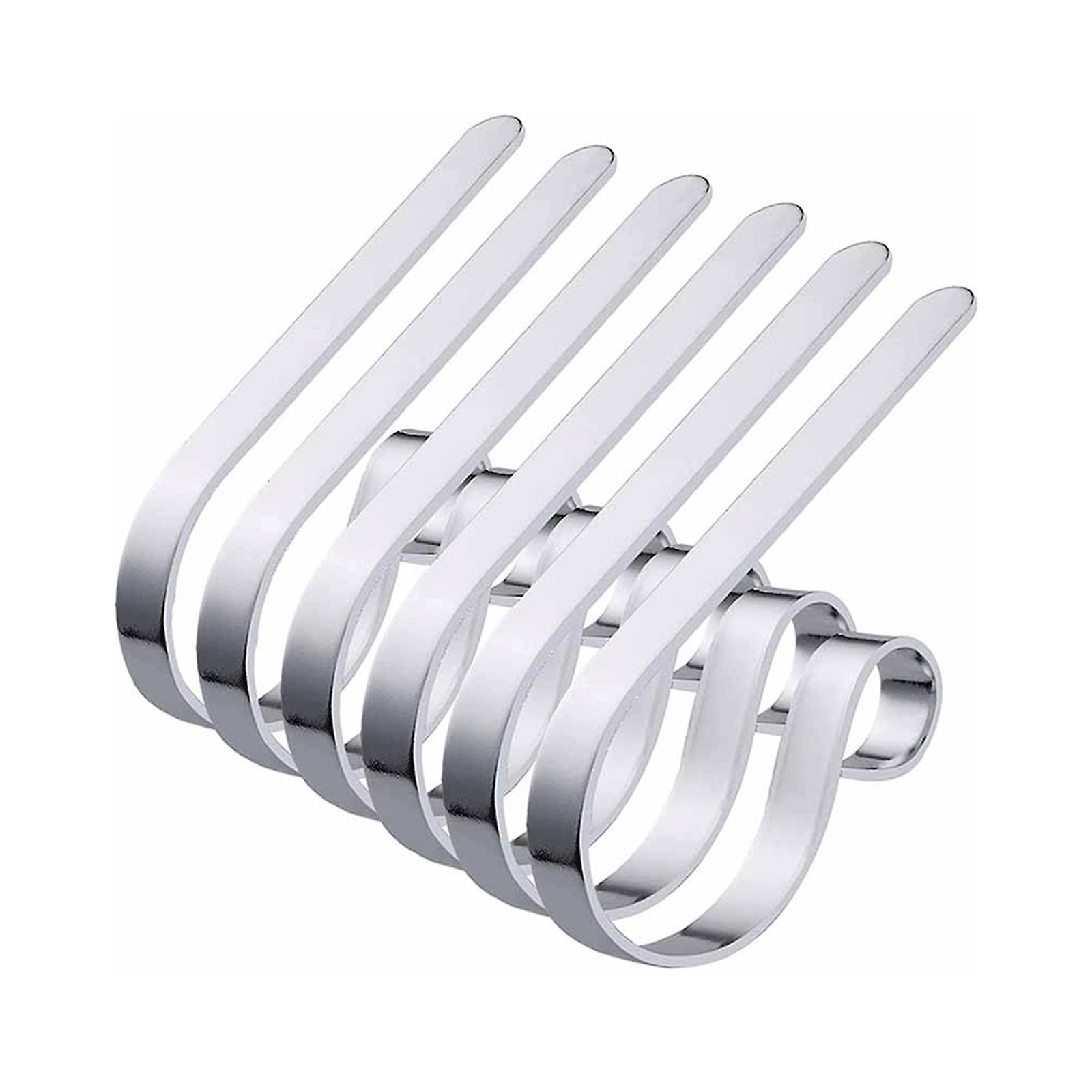 Jouluinen takkakoukku 1/6kpl säädettävä sukkapidike liukumaton