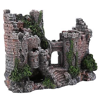 Simulering Resin Hide House Fish Tank Aquarium Ornaments Decor