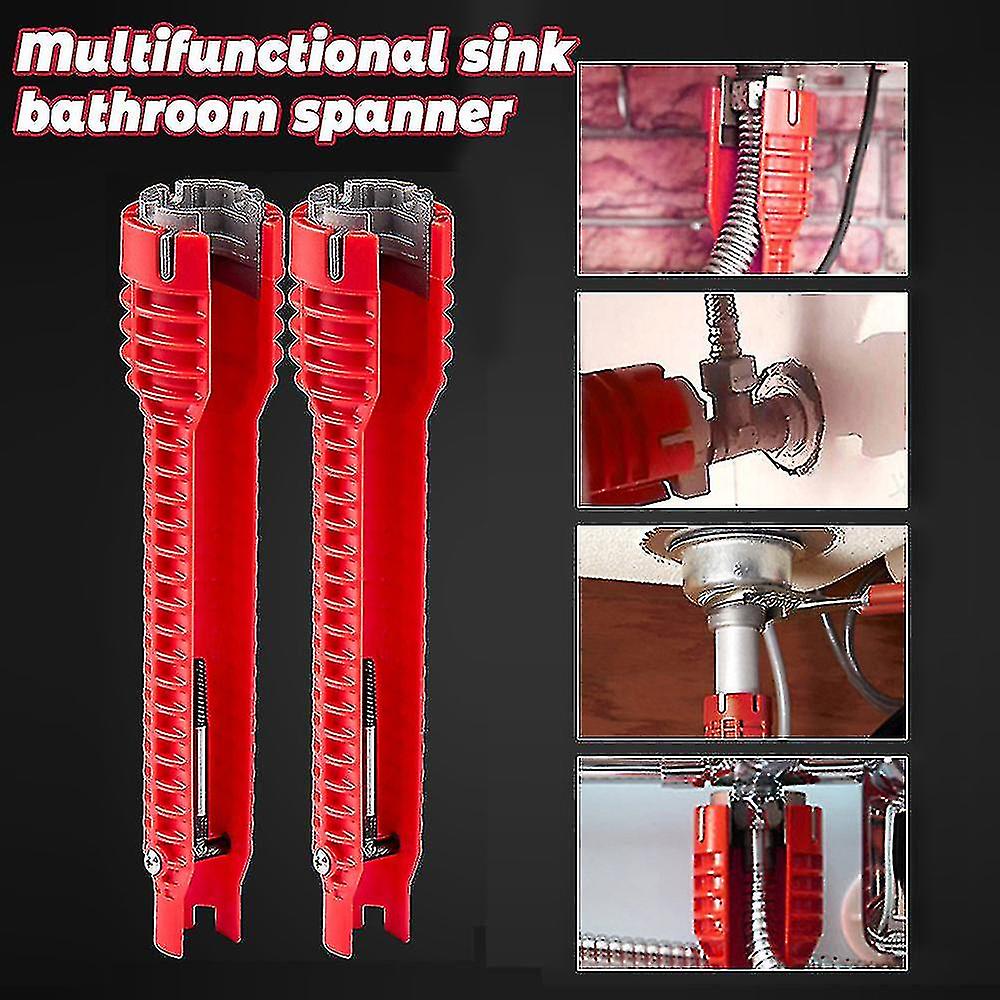 Multifunction Faucet Wrench Sink Installer Tools Water Pipe Spanner Tackle Tool Aikeco
