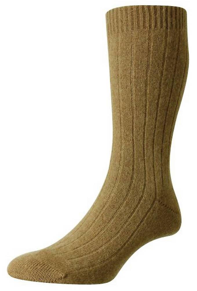 Pantherella Waddington Cashmere Socks - Camel Brown