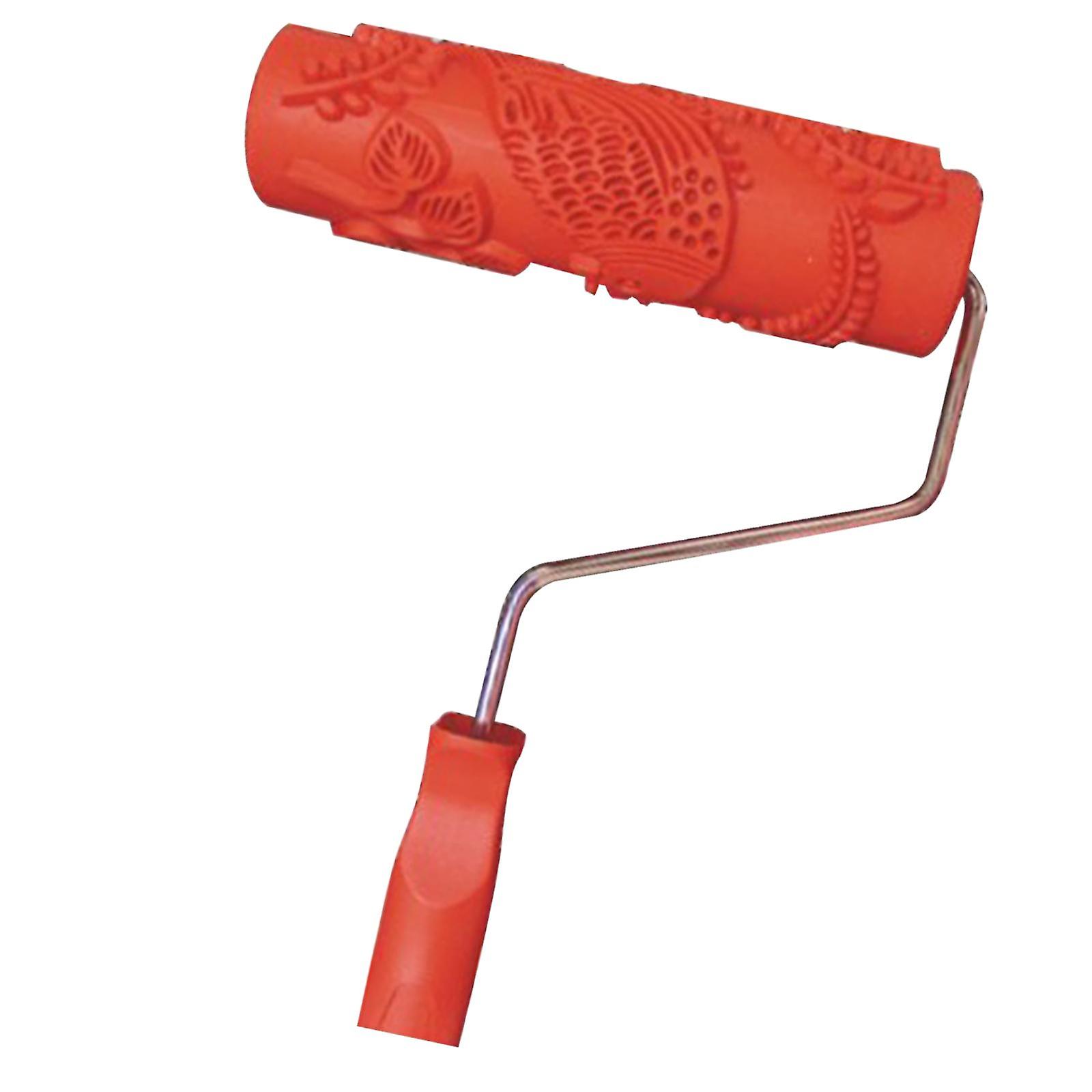 Various Embossed Pattern Painting Roller With Plastic Handle Brush Tool 7" S