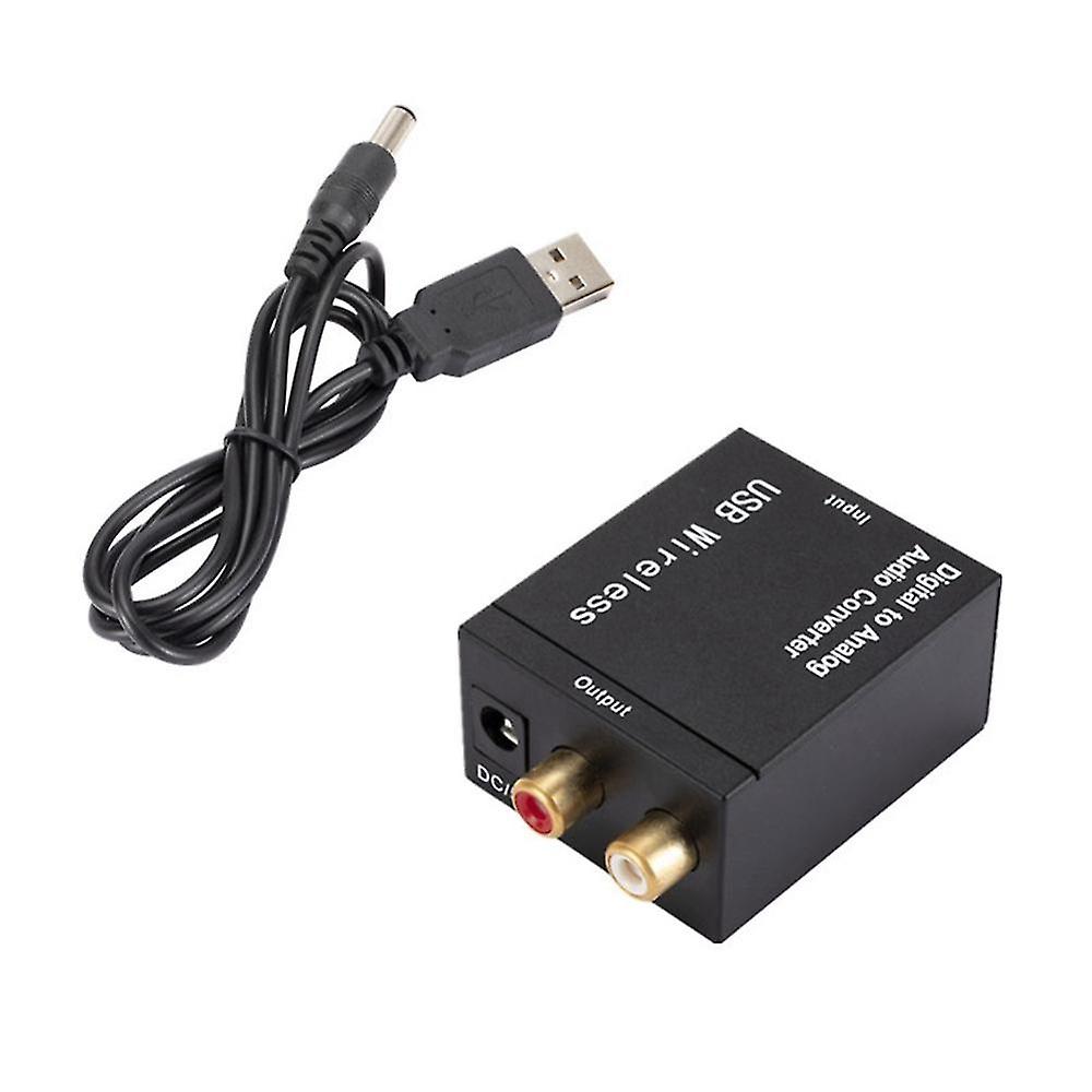Digital To Analog Audio Converter Support Bluetooth Optical Fiber Coaxial To Rca R/l Audio Decoder