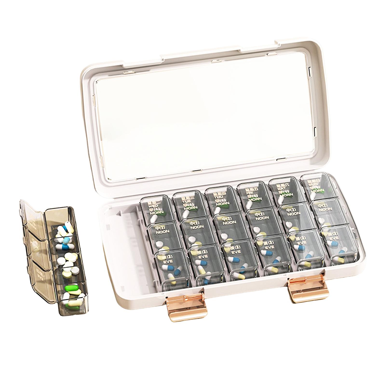 Large Pill Container Holder Vitamins Case Pill Dispenser