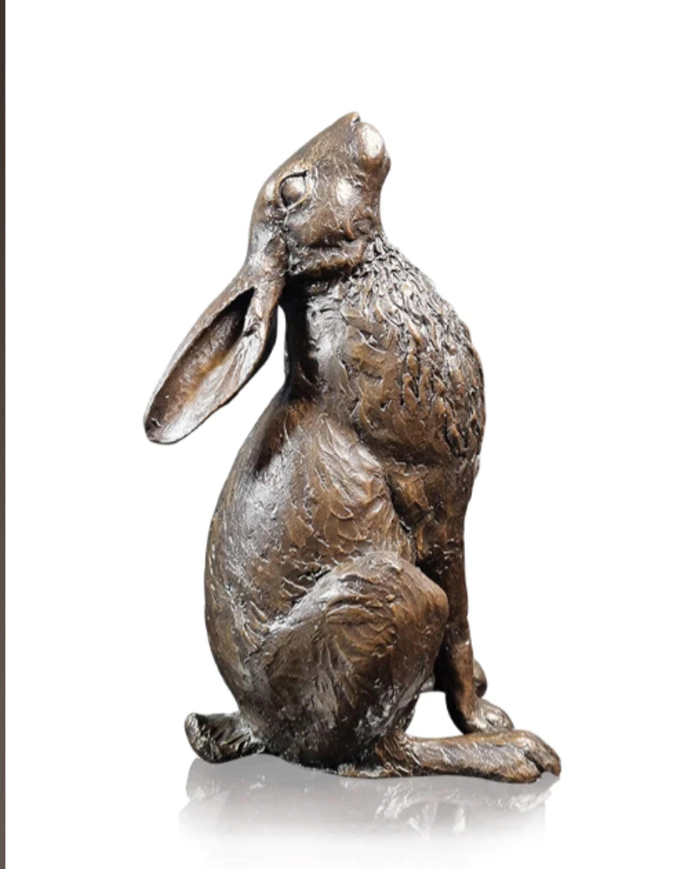Large Hare Moon Gazing Sculptures & Statues