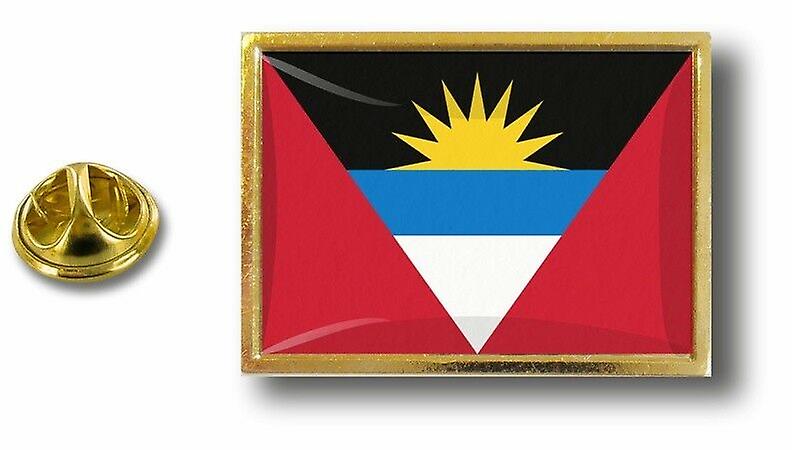 Pine PineS Badge Pin-apos;s Metal With Butterfly Pinch Flag Antigua Barbuda
