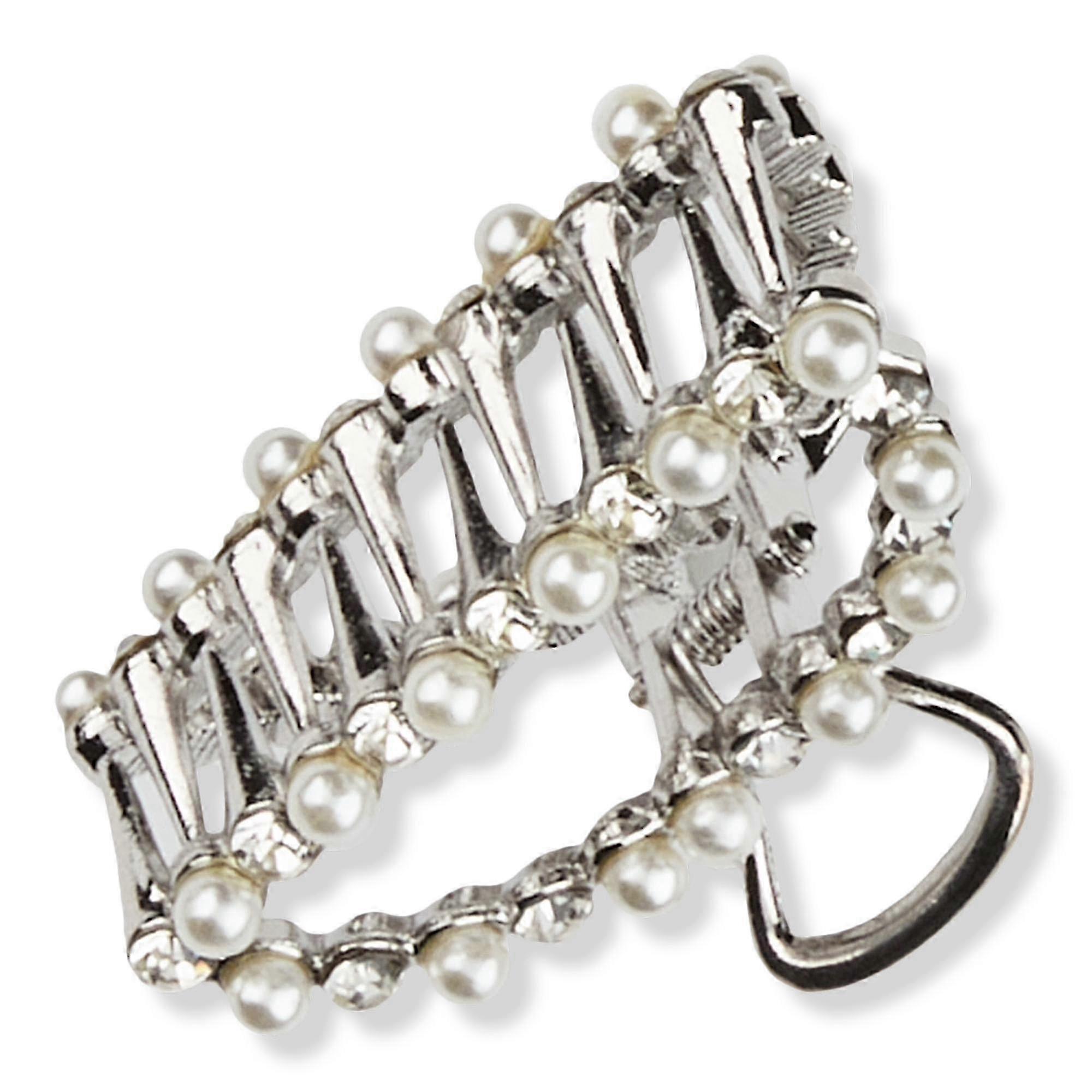 Scünci Elite Classic Silver-finish Claw Hair Clip