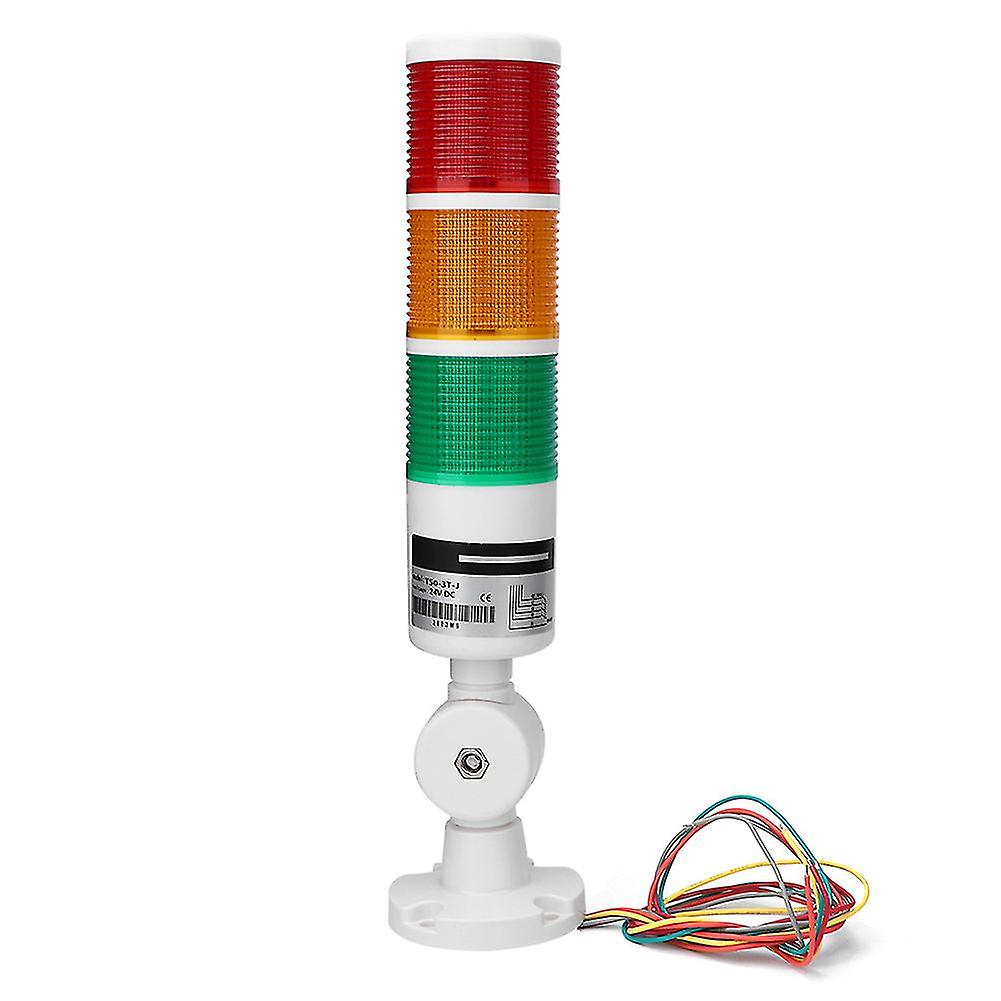 24V Alarm Caution Light 3 Colors with Buzz Sound CNC Machine Tool Industrial Warning Light