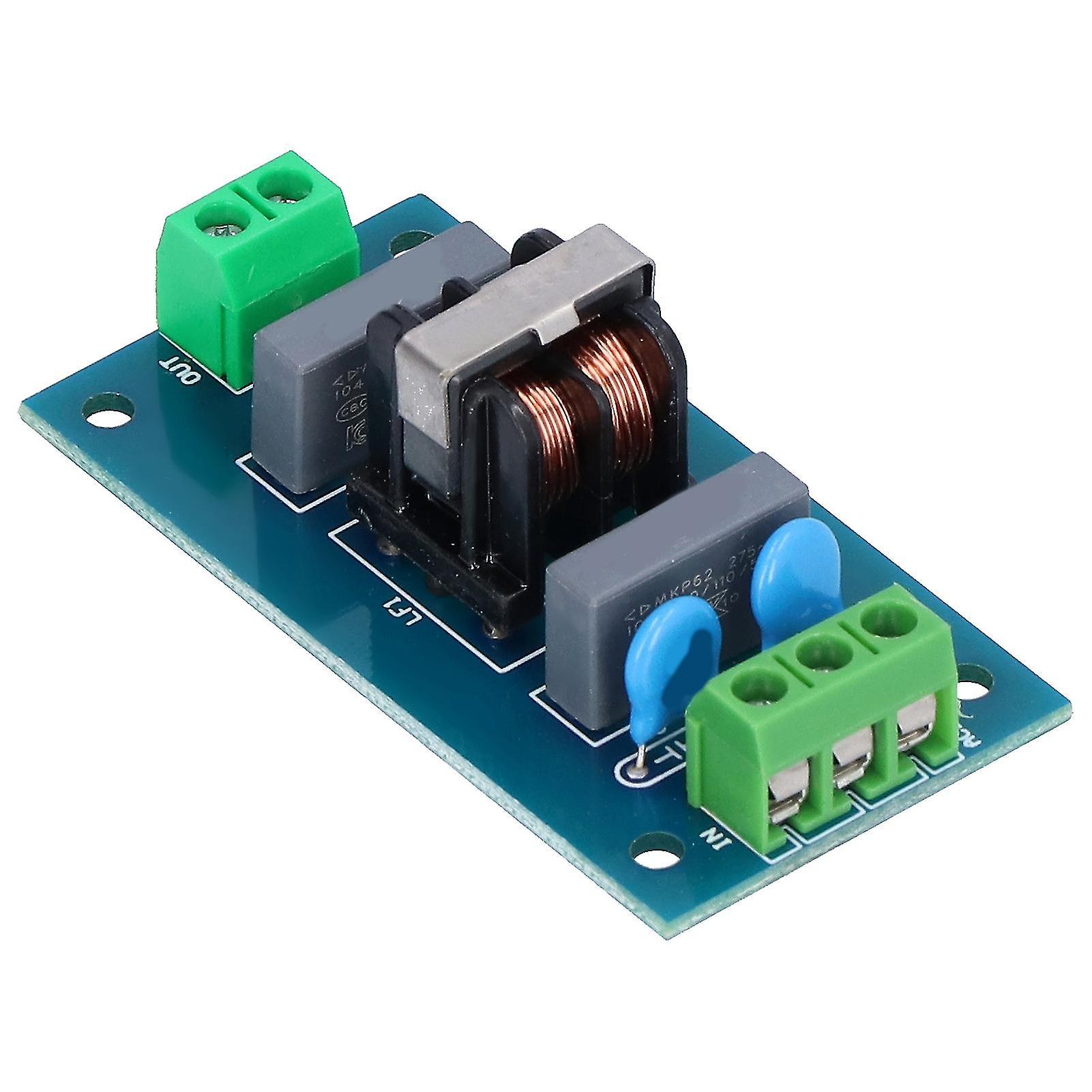 2Pcs EMI Filter Module Low Frequency Signal Enhancement Tool Reduce Noise Filtering Board 220V