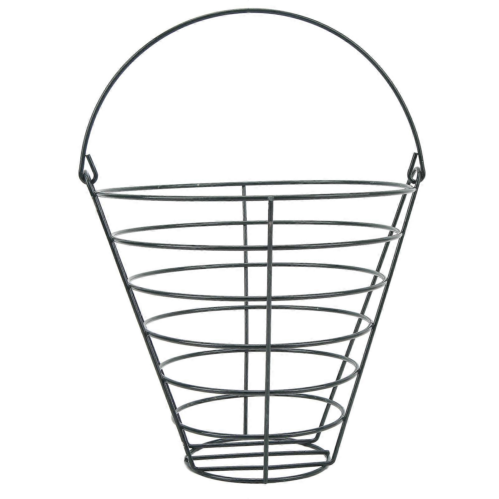 Foldable Handle Golf Ball Basket - Lightweight Metal Storage for Courses & Ranges